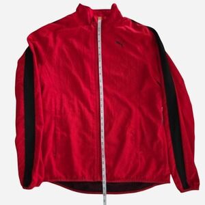 Puma Black and Red Full‎ Zip Jacket Size medium